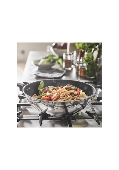 Mıddagsmat Wok Tava, Yapışmaz Kaplama-paslanmaz Çelik Yapışmaz Kaplama-paslanmaz Çelik 32 Cm Çok Renkli