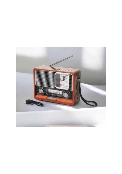 Bluetooth Bağlantılı Radyo Usb Aux Sd Kart Girişli Ahşap Tasarım