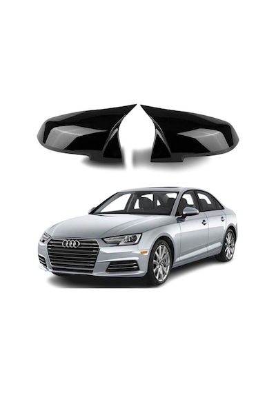 Audi A6 Yarasa Ayna Kapağı Batman Parlak Siyah Piano Black