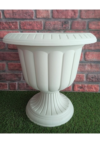 Nergis Saksı 25,3 Lt Dekoratif Saksı Balkon Saksısı Plastik Saksı