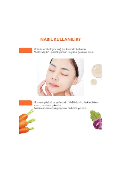 Missha Talks Vegan Squeeze Sheet Mask Hassas Ciltler içinKarşıtı Vegan Yaprak Maske - Sos Relaxer