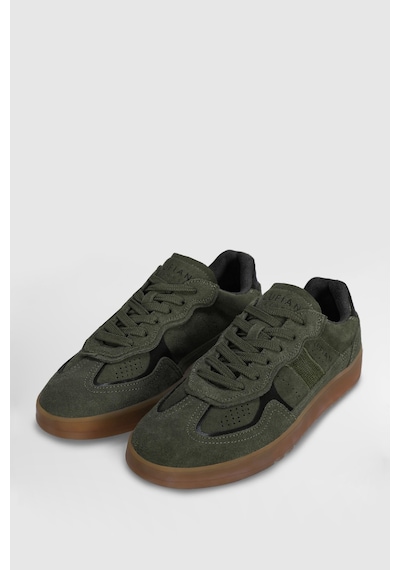 Lufian Alex Erkek Deri Sneaker Ayakkabı Haki Haki 112230233100630 Haki