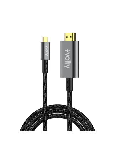 Type-c To Hdmı 4k 60hz Görüntü Aktarıcı 12gbps, 1.8m, Hdr, Örgü, Altın Uçlu V0302003