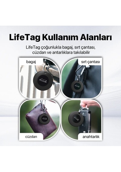 Lifemate Lifetag Apple Bul Uyumlu Mfi Lisanslı Akıllı Takip Cihazı