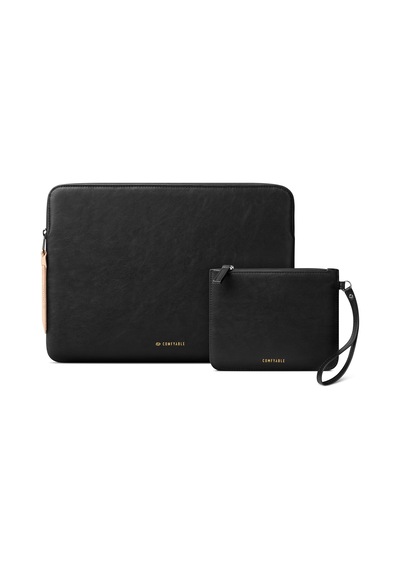 33/33.8/14 İnç Macbook Pro Ve Macbook Air, Mac Seyahat Kılıfı, İnce Pu Deri Dizüstü Bilgisayar Kılıfı M4/m3/m2/m1 2025-2021, Siyah Diğer
