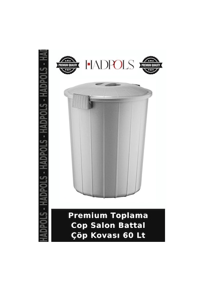 Premium Toplama Cop Salon Battal Çöp Kovası 60 Lt