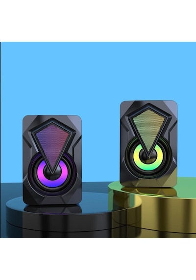 Bilgisayar Hoparlörü Rgb Led Işıklı