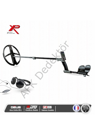Xp Deus Rc Ana Üniteli 34x28 Cm X35 Başlıklı Fx03 Kablolu Kulaklıklı Metal Dedektörü