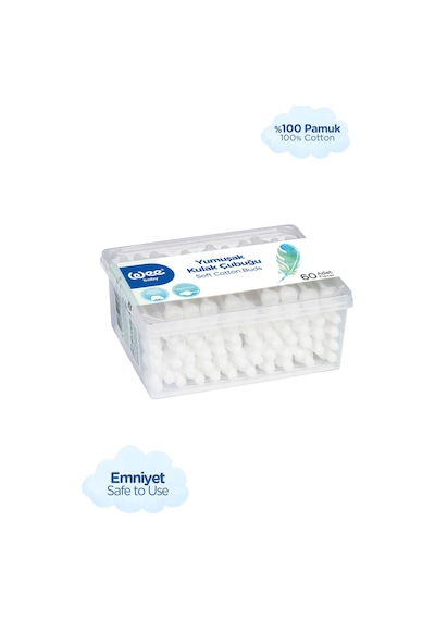 Emniyetli Kulak Temizleme Çubuğu Seti (60x6 360 Adet)