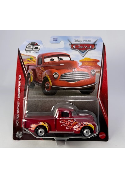 Disney Pixar Cars Hot Rod Smokey 20.yıl Model Araba Dxv29 Kırmızı