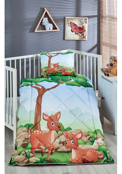 Komfort Home Dijital Baskılı Thermal Kumaş Bebek Yorgan Seti /B12