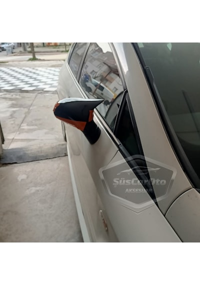 Seat Leon Mk2 2005-2008 Makyajsız Kasa İle Uyumlu Batman Yarasa Ayna Kapağı Piano Black Abs Plastik 00 Şüscaroto Aksesuar