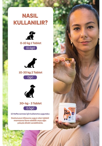 HiPet Deri ve Tüy Çiğnenebilir Tablet