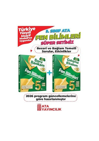 5. Sınıf Fen Bilimleri Süper Set Soru Bankam + Çalışma Kitabım Yeni