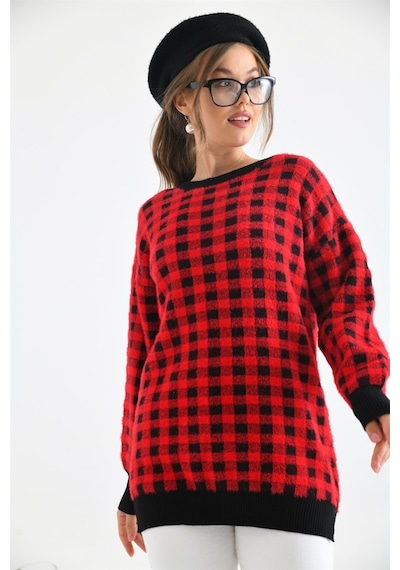 Ftz Women Kadın Kare Desen Bluz Siyah 21-6334-siyah Ftz Women Kadın Kare Desen Bluz Siyah 21-6334-siyah