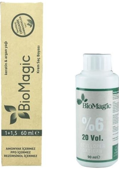 Biomagic Organik Keratin Ve Argan Saç Boyası 60 Ml.+Oksidan