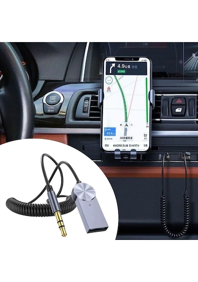Araba İçin Bluetooth Aux Alıcısı Wireless Araç Kiti Go-53-vice 05262