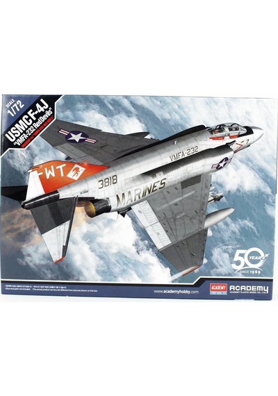 Academy 12556 1/72 Ölçek, F-4j Vmfa-232 Savaş Uçağı, Plastik Model Kiti-49518