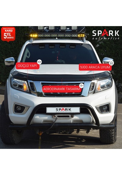 Nissan Navara 2016-2021 Yıl Aralığı Uyumlu Kaput Rüzgarlığı 3mm