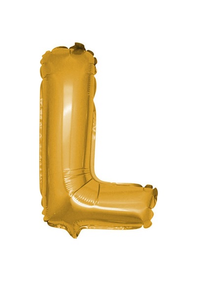 Gold Folyo Balon L Harfi 40 CM