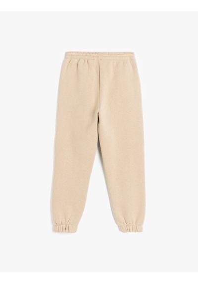 Koton Beli Lastikli Cep Detaylı Basic Jogger Eşofman Altı Kahverengi 5wkb40201tk Kahve