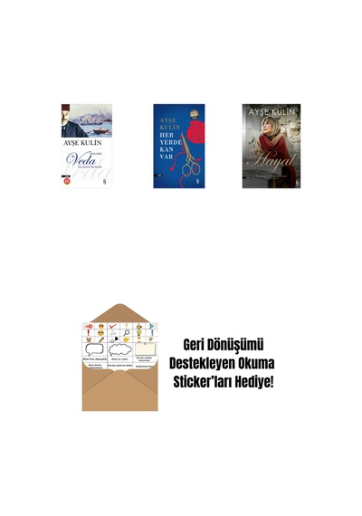 Veda Midi Boy + Her Yerde Kan Var Midi Boy + Hayal + Okuma Sticker'ları