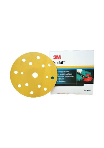 3M 255P Hookıt 15 Delik Cırtlı Disk Zımpara 150Mm P80