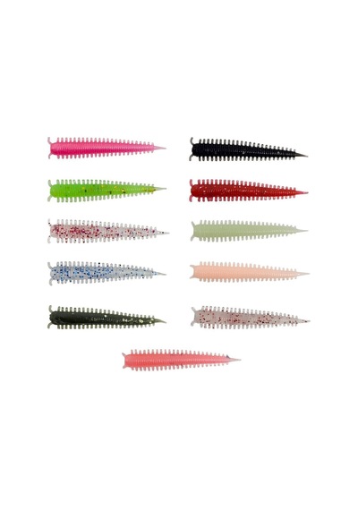Kendo Zombie Worm Lrf Silikonu 4cm 8 Adet Orange Pink