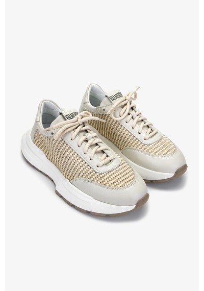 Valmenti Kadın Deri & Tekstil Sneakers & Spor Ayakkabı 1123 610 Bn Ayk Y25 Bej Dr/bej Hsr Bej