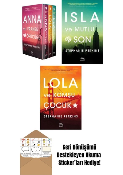 Anna Lola Isla Serisi Kutulu Set 3 Kitap + Isla Ve Mutlu Son + Lola Ve Komşu Çocuk