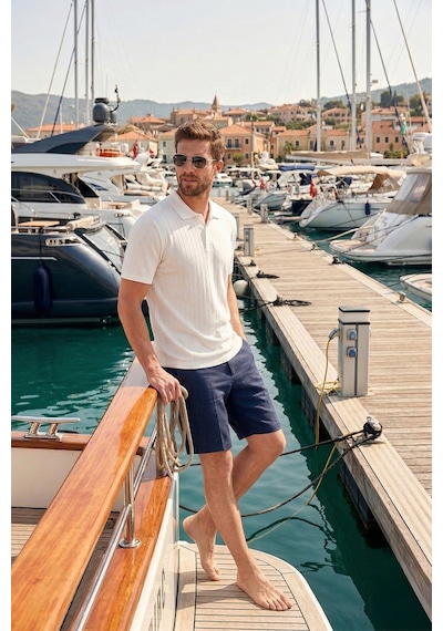 Buratti Erkek Polo T Shirt 5904051 Ekru