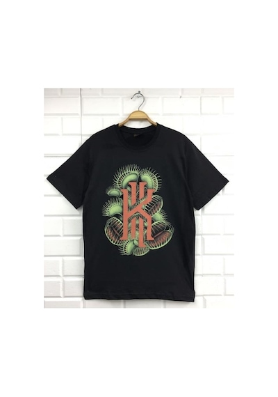 Stoned&Fame Unisex Siyah Kyrie İrving Baskılı T-shirt SIYAH