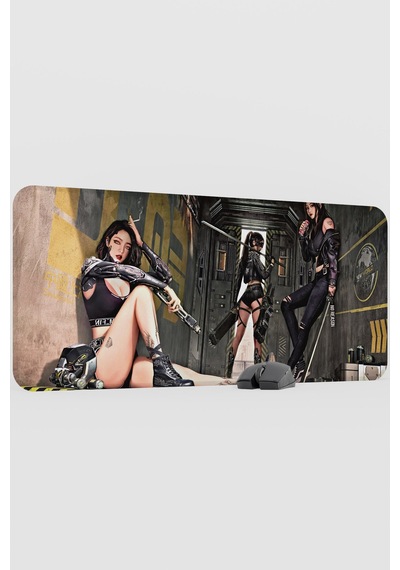 Kadın V2 90x40 Xxl Gaming Kauçuk Kaymaz Taban Mouse Pad Fare Altlığı