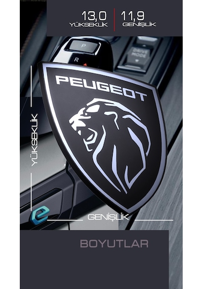 Peugeot Yeni Aslan 3d Logo Ön Izgara