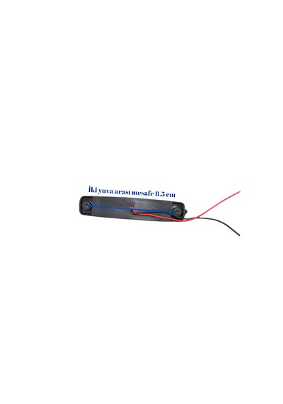 10 Adet Mavi Parmak Lamba 6 Led 12v 24v
