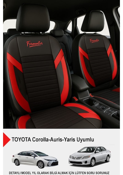 Formentor Tay Tüyü Oto Koltuk Kılıfı Toyota Corolla-auris-yaris Uyumlu Kırmızı