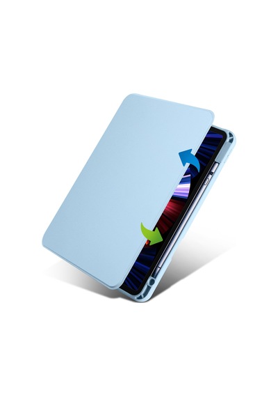 Apple Uyumlu iPad 11.nesil 2025 Kılıf Zore Termik Kalem Bölmeli Dönebilen Standlı Kılıf Kapaklı Kılıf