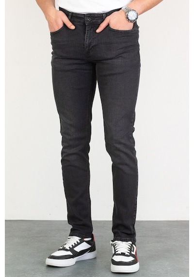 HLT Jeans Jeffrey Taşlamalı Slim Fit Erkek Kot Pantolon Antrasit 492004503
