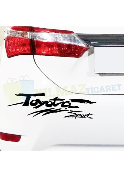 Toyota Sport Yazı Tampon Kaput Yan Kapı Oto Sticker Yapıştırma