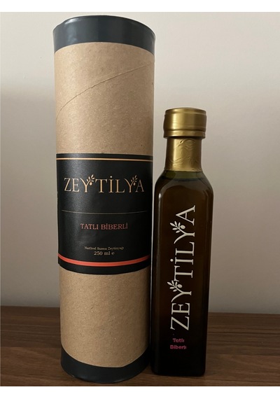Tatlı Kırmızı Biberli Doğal Zeytinyağı 250 Ml