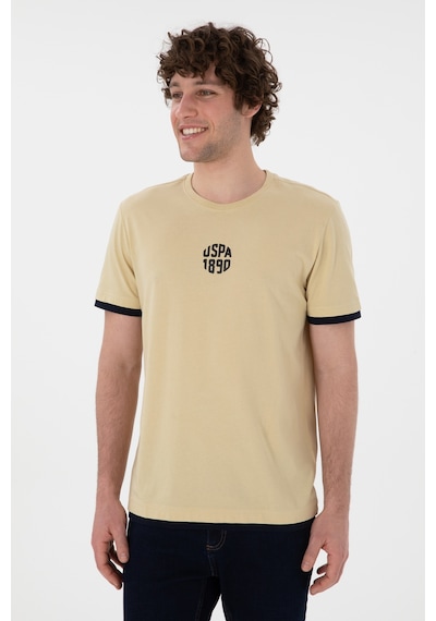 U.S. Polo Assn. Erkek Regular Fit Bisiklet Yaka Açık Haki Tişört 50306900-VR183