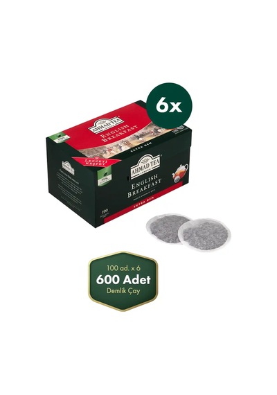 Ahmad Tea Englısh Breakfast 100x3,2 Gr Demlik Poşet Çay X 6 Adet