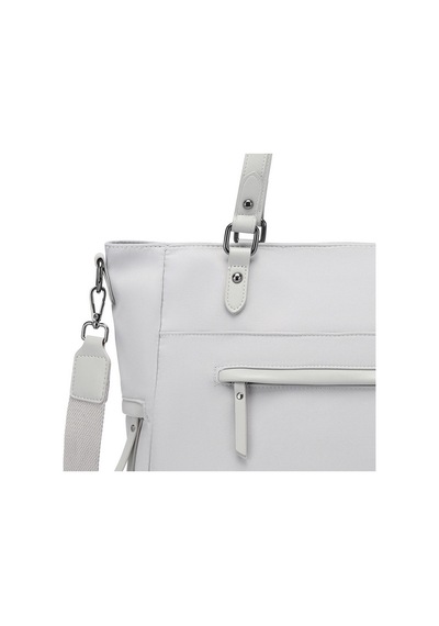 Smart Bags Twill Dimi Kumaş Kadın Omuz Çantası 3323 GRİ