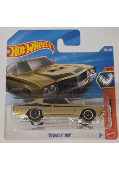 Hot Wheels 70 Buick Gsx Altın Renk 1:64 Metal Model Araba 183/250 Sarı