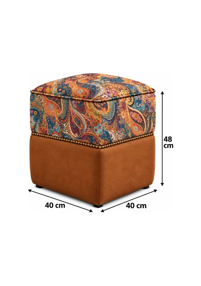 Şahzar Desenli Kare Puf 40x40x48 Cm, Dekoratif Koltuk Pufu, Lüks Paisley Desenli Puf, Gold Boncuk Detaylı Puf Turuncu Desenli - 936695820 Turuncu Desenli Şahzar Desenli Kare Puf 40x40x48 Cm, Dekoratif Koltuk Pufu, Lüks Paisley Desenli Puf, Gold Boncuk Detaylı Puf Turuncu Desenli - 936695820 Turuncu Desenli
