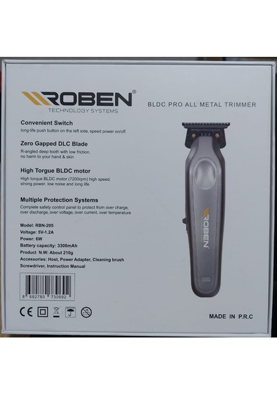Roben Profesyonel Tıraş Makinesi Rbn-205 1 - 2 Saat
