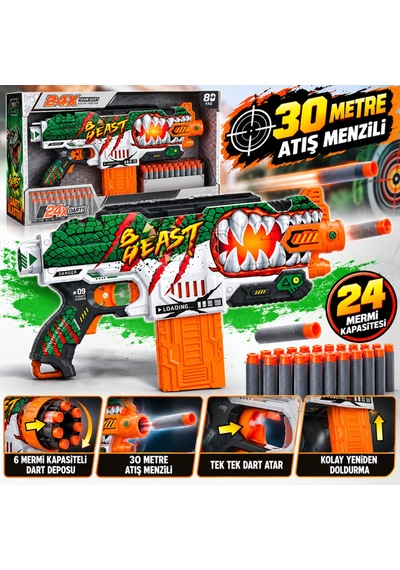 00411 Dart Atan Tabanca Takımı Yeşil