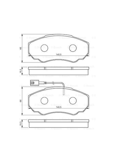 Peugeot Boxer 2.0Hdi 2001-2006 Bosch Ön Balata N11.3971