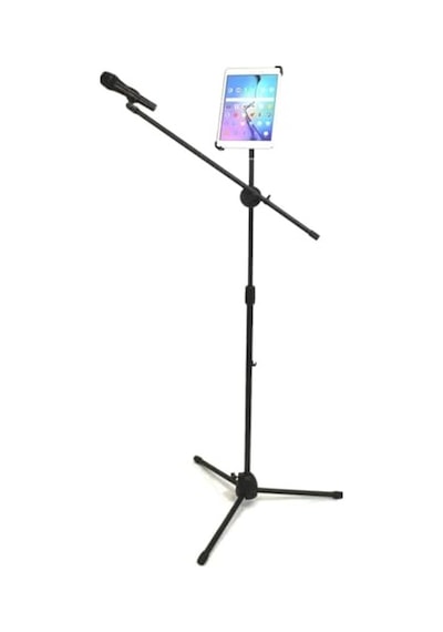 Tablet Tutuculu 360 Döner Profesyonel Metal Mikrofon Standı 140 Cm - Fc1077