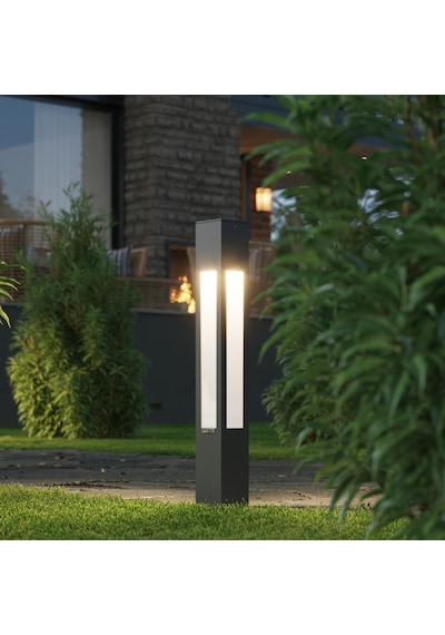 FoneLight Luxera 75 cm LED Bahçe Aydınlatma Direği Antrasit Alüminyum IP65 Peyzaj Yürüyüş Yolu Lambası 3000K